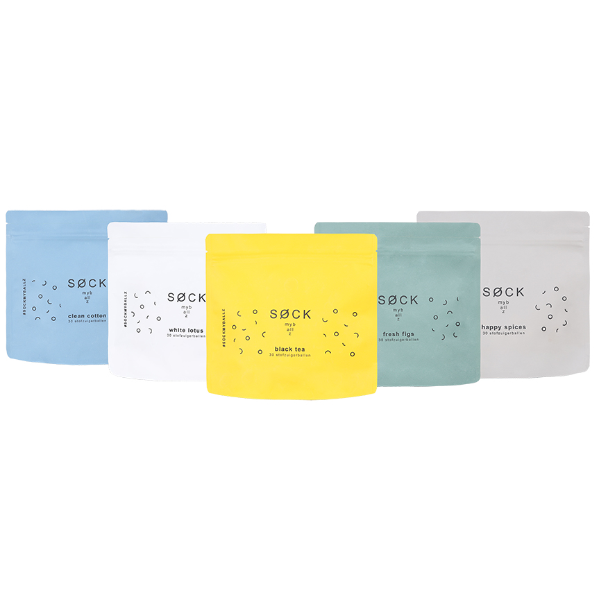 Verschillende kleuren verpakkingen op een rij, productfotografie