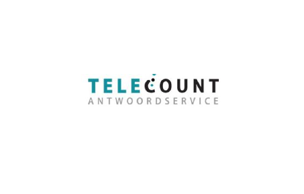 Logo Telecount antwoordservice, opdrachtgever van Suus' FotoSjop
