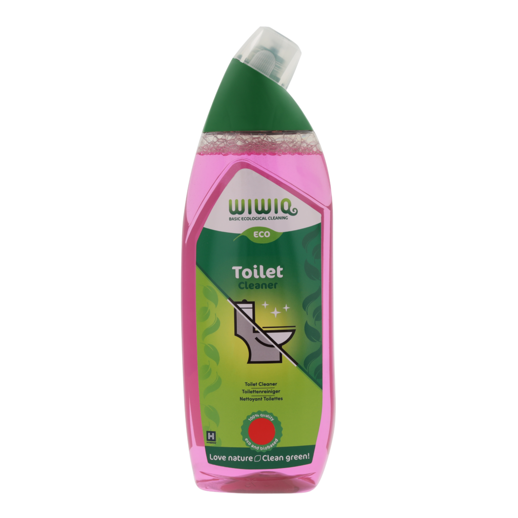 Fles toiletreiniger op een witte achtergrond, packshot