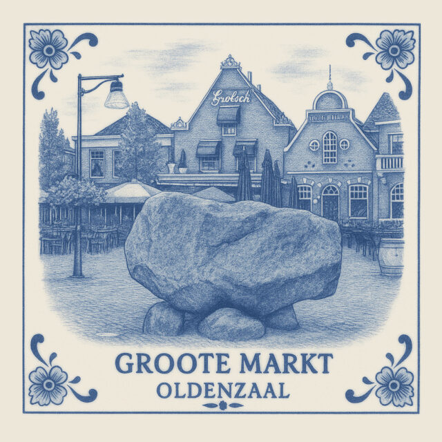 Boeskooltegel - Boeskool tegels - Oldenzaal souvenirs - Oldenzaal cadeau - Boeskool menneke - Forex tegels Oldenzaal - Wanddecoratie Oldenzaal - Iconen van Oldenzaal -