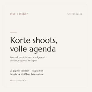 Omslag van de masterclass Korte shoots, volle agenda voor fotografen