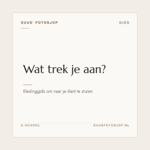 Omslag van ‘Wat trek je aan?’ uit de e-school van Suus’ FotoSjop