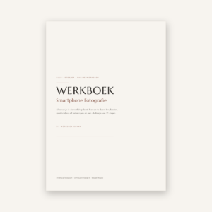 Werkboek Smartphone Fotografie